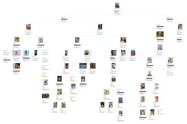 Family tree starting with Holly Doss.